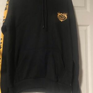 Large size color Black Mens hoodie